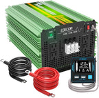 EDECOA 3500W Pure Sine Wave Inverter DC 12V to 120V 110V AC Power Converter for Car RV Motorhome with LCD Remote and AC Terminal Block (3500W/12V V3.1 (ET-RC Remote))