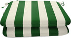 Sunbrella Patio Cushions - (2 Pack) - 20" W x 20" L x 2.5" T, Outdoor Chair Cushion with Comfort, Style & Durability Designed for Outdoor Living - Made in The USA