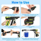 Upgraded LCD Display Portable Cordless Pressure Washer with Brushless Motor, 725 PSI 21V 2x3.0Ah Rechargeable Batteries Powered Pressure Washer, 6-in-1 Nozzle for Car Floor Wall Fence Cleaning