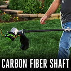 EGO POWER+ String Trimmer, Battery Powered, 16" Trimmer for Weeds and Grass with POWERLOAD, Telescopic Carbon Fiber Shaft, Includes 56V 2.5Ah Battery and Charger - ST1611T
