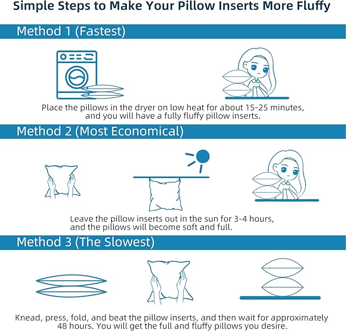 16 x 16 Outdoor Pillow Inserts Pack of 4 Small Throw Pillow Inserts Waterproof Patio Furniture Pillows Decorative Porch Couch Pillows Premium White Square Sofa Cushion Sham Stuffer