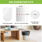 Teivio 2.6 Gallon 320 Counts Strong Trash Bags Garbage Bags, Bathroom Trash Can Bin Liners, Small Plastic Bags for Home Office Kitchen Kitchen (Black)