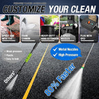 Electric Pressure Washer 5000 PSI 2.8 GPM High Power Washer with 4 Pressure Nozzle and Foam Cannon, powerwashers for Home, Car Washing, Fence Cleaning, Patio, Blue