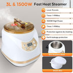 Portable Sauna for Home, Extra Large Sauna Box, Thickened 600D Thermal Sauna Tent, 3L 1500W Steamer, 9 Levels Heat, 99 Mins Timer, 450LBS Folding Chair, Black