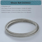 0.5x146 Mower Belt GX26422 for John Deere Z325E, Z330R, Z355R, Z375R, Z330M, Z355E, Z365R ZTrak Zero Turn Mowers, Durable Kevlar Lawn Mower Drive Belt GX26422