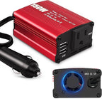 Car Power Inverters, 2000W/3000W Inverter 12v DC to 110v AC Converter with 3 AC Outlets 4 USB Port DC 5V/4.8A,Power Inverter 2000w,Car Power Converter for Truck/Home/Vehicles/Laptop Trip(150)