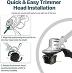 DWO1DT995 Weed Trimmer Head Replacement Part for Dewalt Cordless String Trimmers DCST920, DCST922, DCST925, DCST970, DCST972, DCST990, DCST991, Pre-Wound with 0.080" Trimmer Line (236" Total Length)