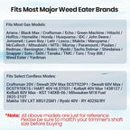 Universal Weed Eater Head, Easy Load String Trimmer Head Replacement Weed Wacker Head for Echo, Ego, Dewalt, Stihl, and Husqvarna, Includes 12pcs 1FT-0.095" Trimmer Line
