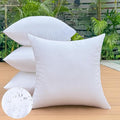 20 x 20 Outdoor Pillow Inserts Set of 4 Large Square Patio Furniture Pillows for Porch Couch Fall Throw Pillow Inserts Premium Decorative Stuffer Pillows Waterproof White Sofa Cushion