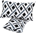 idee-home Outdoor Pillows with Inserts Included, Patio Outside Lumbar Pillows Waterproof Set of 2, 12 x 20 inch