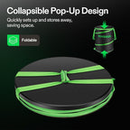 VIVOSUN Collapsible Trash Can 40-Gallon, Reusable Pop-Up Garden Bag with Hard-Shell Bottom, Leaf Scoops and Gloves, Yard Waste Container for Lawn Care and Camping