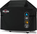 Grillman Premium Grill Cover for Outdoor Grill - Heavy-Duty Waterproof BBQ Grill Cover - Rip-Proof and Wind-Resistant - Large Barbecue Gas Grill Cover for Backyard - Black (60" L x 28" W x 44" H)