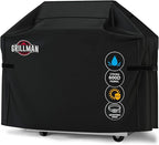 Grillman Premium Grill Cover for Outdoor Grill - Heavy-Duty Waterproof BBQ Grill Cover - Rip-Proof and Wind-Resistant - Large Barbecue Gas Grill Cover for Backyard - Black (60" L x 28" W x 44" H)