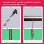 1800W Immersion Water Heater Portable Electric Hot Tub & Pool Fully Submersible Water Heater with Thermostat, GFCI Leakage Protection for Bathtub, Buckets, Swimming Pool, Baptistry, Pools