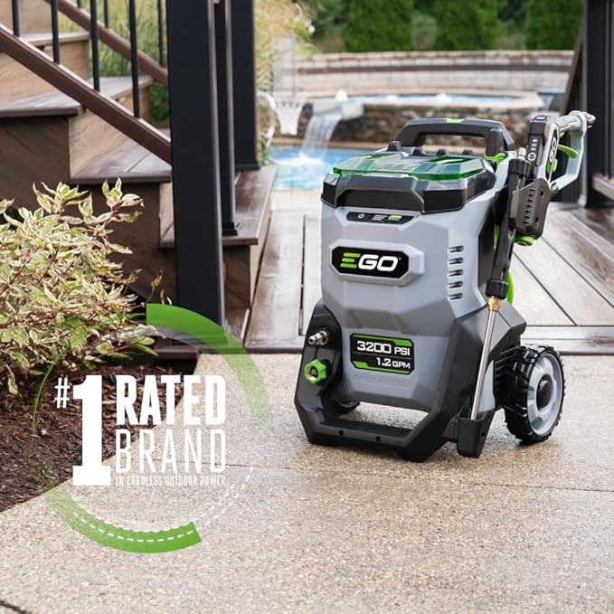 EGO POWER+ Electric Pressure Washer, 3200 PSI Power Washer, Battery and Charger Not Included - HPW3200