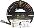 Flexon Flextreme Pro 5/8" x 50ft Performance Rubber Garden Hose – Heavy-Duty, Kink-Resistant, All-Weather Flexibility, Industrial-Grade Couplings, Durable Outdoor Watering Hose for Lawn & Garden