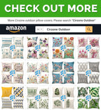 Cirzone Waterproof Outdoor Pillow Covers 18x18 Inch Set of 4 Summer Spring Floral Throw Pillow Covers Spring Outdoor Decor for Patio Furniture Garden Sofa