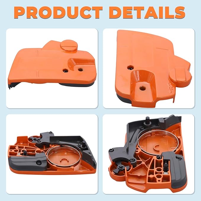 Chain Brake Clutch Cover Assembly for Husqvarna 435 135 140 440 135E 140E Jonsered CS2240 CS 2240 S Redmax GZ381 Craftsman 358381800 Gas Chainsaws Brake Cover with Bar Nuts Replacement Parts