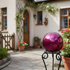 Decorative Garden Gazing Ball, Home Garden Gazing Globe Mirror Balls, Polished Stainless Steel Shiny Sphere, Ideal As a Housewarming Gift (Dia:30cm/12 inches)