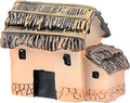 Fairy Garden Mini House Accessories, Miniature Village Hut Figurine Cottage, DIY Micro Landscape Decor Ornaments for Bonsai, Succulent Planting (A)