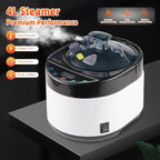 Portable Infrared Steam Sauna with Red Light Therapy Lamp, 2 Person Saunas Tent with 4L Steamer, 2 Large Folding Chairs, Remote Control, Indoor 1 or 2 Person Home Spa for Gym/Pilates/Garage