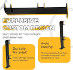 ECOTRIC 2 Place Weeder Trimmer Racks Holders Hold Two for Trailer Truck Tree Trimmers Edgers Pole Saws Powercoated Steel