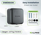 Alpine Automatic Hand Dryers for Bathrooms Commercial High Speed 110-120V Stainless Steel Electric Hand Dryer, Plug In & Hardwire Options with Air Filter, ADA & UL Compliant & 5 Years Coverage (Grey)