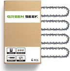 4-Inch Micro Chainsaw Chain 4-Pack – 1/4" Pitch, .043" Gauge, 28 Drive Links, Semi-Chisel Replacement Chain for Ultra-Compact Pruning Saw & Precision Bonsai Trimmer