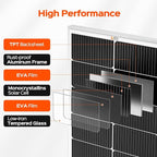 RICH SOLAR MEGA 100 Slim 100 Watt 12 Volt Monocrystalline Solar Panel for RV, Trailer, Motorhome
