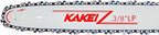 KAKEI 14 Inch Chainsaw Bar& Chain Combo - 3/8" LP Pitch, .050" Gauge, 52 Drive Links Fits Husqvarna 120, Echo CS-310, Ryobi RY3714& More (3 Chains+ 1 Bar)