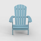 YEFU Adirondack Chairs Set of 6: Outdoor Chair HIPS Plastic Adirondack Chairs - Patio Chairs with Wood Texture - Lawn Fire Pit Deck Porch Garden Chairs for Adults (Blue)