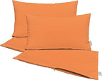 RSH DECOR: Sunbrella Pillow Covers Set of 4 | Covers Only - 26" x 16" | Outdoor Lumbar Pillow Covers Crafted with Sunbrella Performance Fabric | Canvas Tuscan