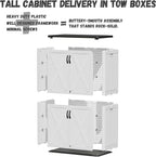 Patiowell 50 Cu.ft Outdoor Storage Cabinet with Lockable Door, Waterproof Horizontal Storage Shed for Tools and Patio Furniture, All-Weather Resin Shed Easy Assemble for Pool or Backyards, White