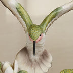 Touch of Class Dancing Hummingbirds and Magnolias Birds Table Sculpture Ivory and Green | Floral Flower Designs