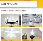 Hizashi E12 Candelabra Bulb 40 watt, 90+ CRI Dimmable Candelabra LED Bulbs, 4W 450LM 5000K Daylight White, E12 Bulb Flame Tip CA10 Candle Light Bulbs, UL Listed - 6 Pack