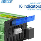 EDECOA 24V 3500W Pure Sine Wave Power Inverter 3500 Watts Model DC 24V to AC 110V 120V 4 AC Outlets and 1 Hardwire Terminal with LCD Display and Remote Controller