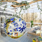 7 x 6 Inch Garden Hanging Gazing Ball Decorative Witch Ball Indoor Outdoor Ornament Home Décor (6", Multicolor)