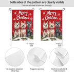 Christmas Dogs Garden Flag Vertical Double Sided Outdoor Yard Flags 12.5x18 Inch Burlap Banners Vertical Double Sided for Outdoor Decor Lawn