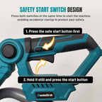 Electric Weed Wacker with Wheel Brushless Cordless Weed Eater Battery Powered| 60 Minute Battery Life | Silent Design, One Click Start | Suitable for Small and Medium-Sized Lawns
