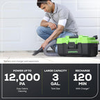 Greenworks 48V (2x24V) Lawn Mower Combo Kit with 20" Steel Deck, 12" String Trimmer, 320 CFM Blower, Wet/Dry Shop Vacuum – All-in-One Cordless Combo: Ideal for Home Yard Work & Indoor Cleaning