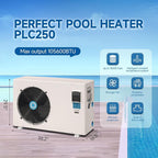 Max105600 BTU Swimming Pool Heat Pump, for Above and In Ground Pools Up to 18000gallons, 26KW Electric Pool Heaters PLC250, Inverter Heating System, High Efficiency,208~230V/60Hz