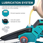 Cordless Mini Chainsaw 8+6 Inch for Makita 18V LXT (No Battery), Brushless Portable Electric Chain Saw Tool for Makita, Small Handheld Chainsaw for Pruning Shear Branch Wood Cutting Tree Trimming