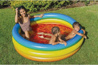 Poolcandy Inflatable Sunning Pools for up to 3 Adults (Rainbow Blue, Yellow, and Orange Inflatable Sunning Pool)