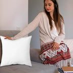 Covers & All Premium Rectangle ThrowPillow Inserts with Covers Set of 4, 16 x 24 Inches White, Decorative Cushions for Couch Sofa Home Decor Office Travel UV Resistant Waterproof Soft Cushions Pillows