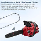 14" Chainsaw Chain Replacement for SKIL CS4555-10 40v Chainsaw,SCN1400 Chainsaw Blade 52 Drive Links 0.043" Gauge 3/8" LP Pitch (3 Pack)