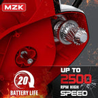 MZK Cordless Snow Shovel, 20V 13-Inch Battery Powered Snow Thrower, Battery Snow Blower with Directional Plate & Adjustable Front Handle(4.0Ah Li-ion Battery & Fast Charger Included)