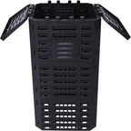 Black Garden Composter Bin - 132 Gallons of Recycled Plastic for Easy Assembly & Aerating Composting – Create Fertile Soil with Lightweight Outdoor Compost Box