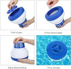 Pool Chlorine Floater, 7.5" Large Floating Chlorine Dispenser, Optimal Pool with Adjustable Release for Indoor & Outdoor Swimming Pool Hot Tub