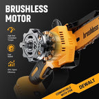 8 Inch Mini Chainsaw Compatible for De-walt Battery 20V MAX Handheld Electric Chainsaws,Battery Powered Portable Small Pruning Chain Saw for Tree Pruning Wood Cutting Trimming(ONLY TOOL)
