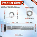 70060-01338 Snowblower Shear Bolts for Kubota Snowblower BX2750 BX2816 BX2822 BX5450 DB2550 G2003 G2538 G2546 T2724 T2740 T2834 Grade 8 Front Snowblower 5/16" x 2-1/4" 10pcs